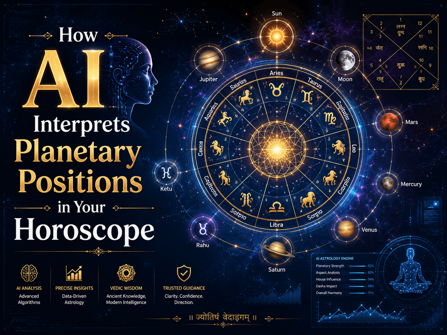 How AI Interprets Planetary Positions in Your Horoscope