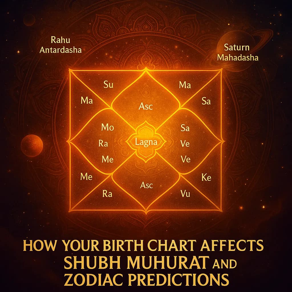 How Your Birth Chart Affects Shubh Muhurat and Zodiac Predictions