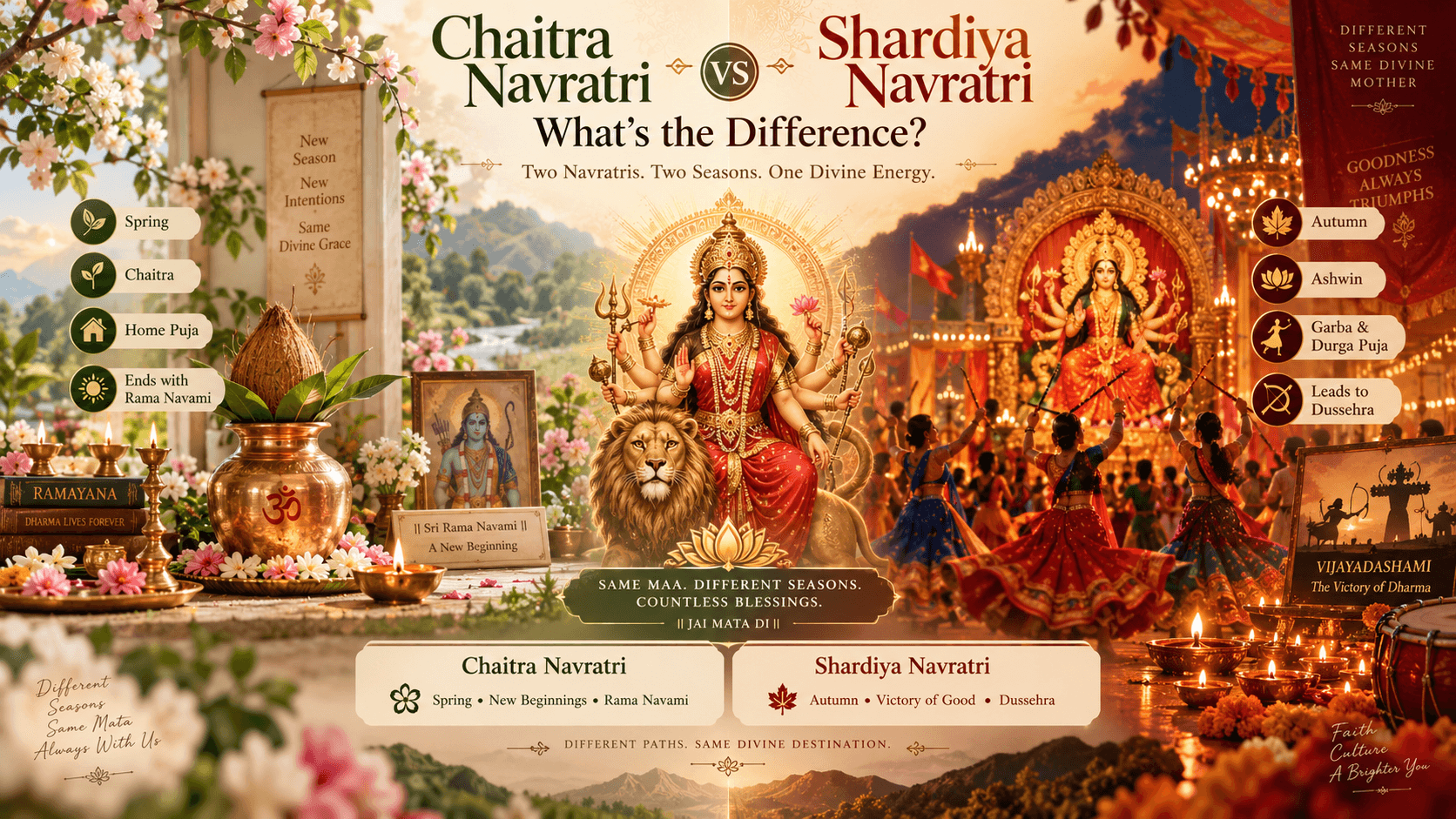 Chaitra Navratri vs Shardiya Navratri: What's the Difference?