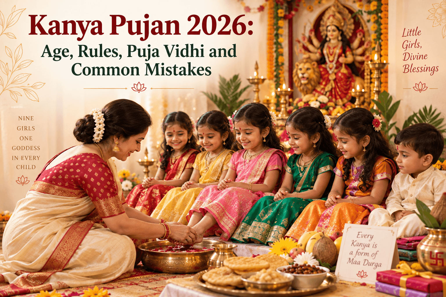 Kanya Pujan 2026: Age, Rules, Puja Vidhi and Common Mistakes
