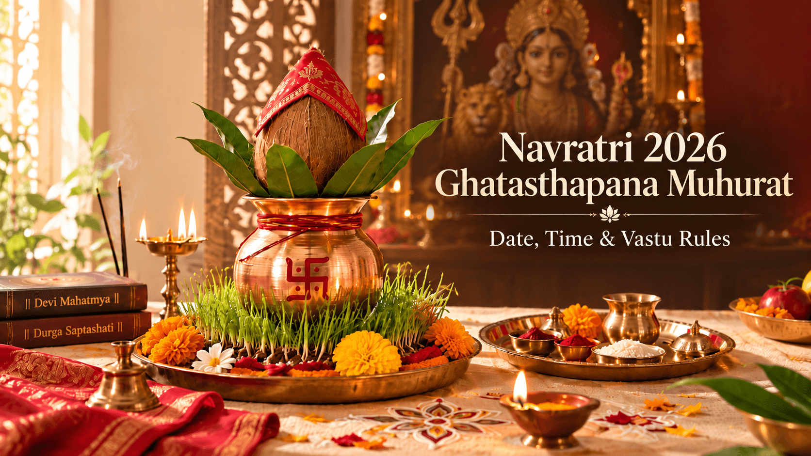 Navratri 2026 Ghatasthapana Muhurat: Correct Date, Time, and Vastu Rules for Kalash Sthapana