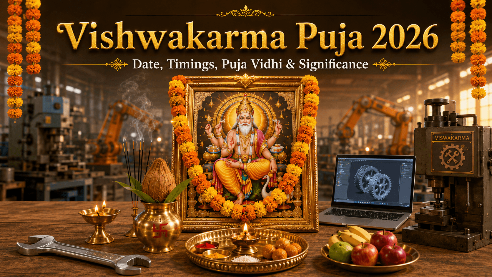 Vishwakarma Puja 2026: Date, Timings, Puja Vidhi and Significance